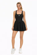Cross Court Black Dress