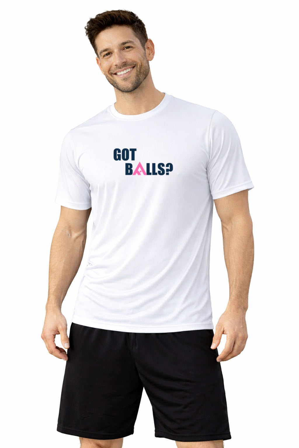 Airline Got Balls White Tee