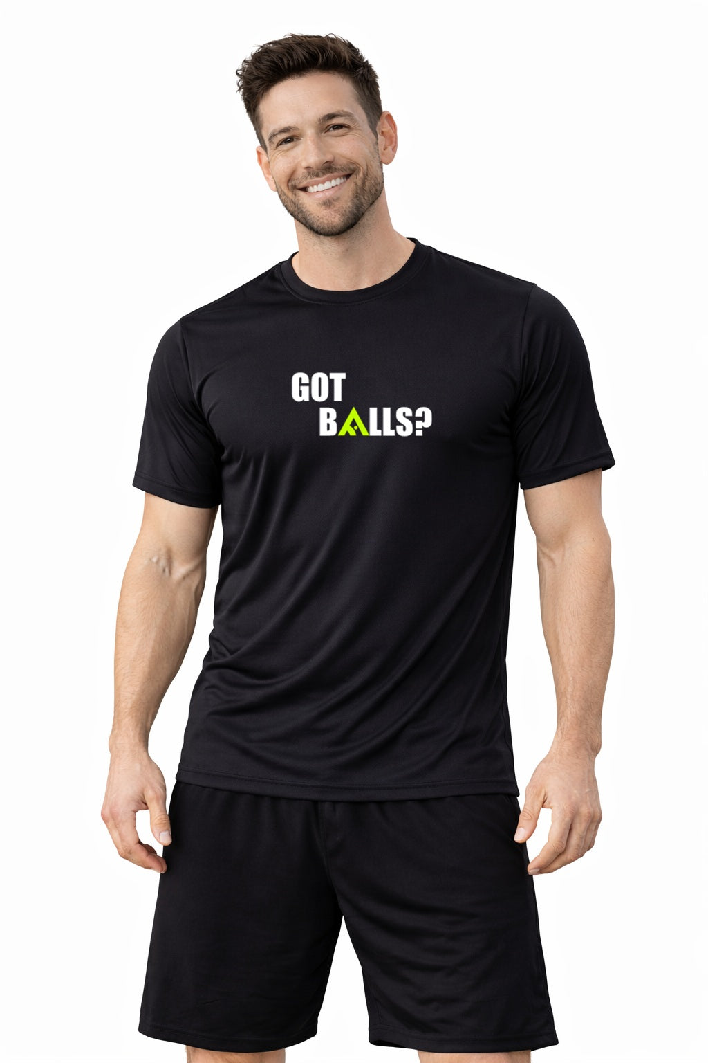 Airline Got Balls Black Tee